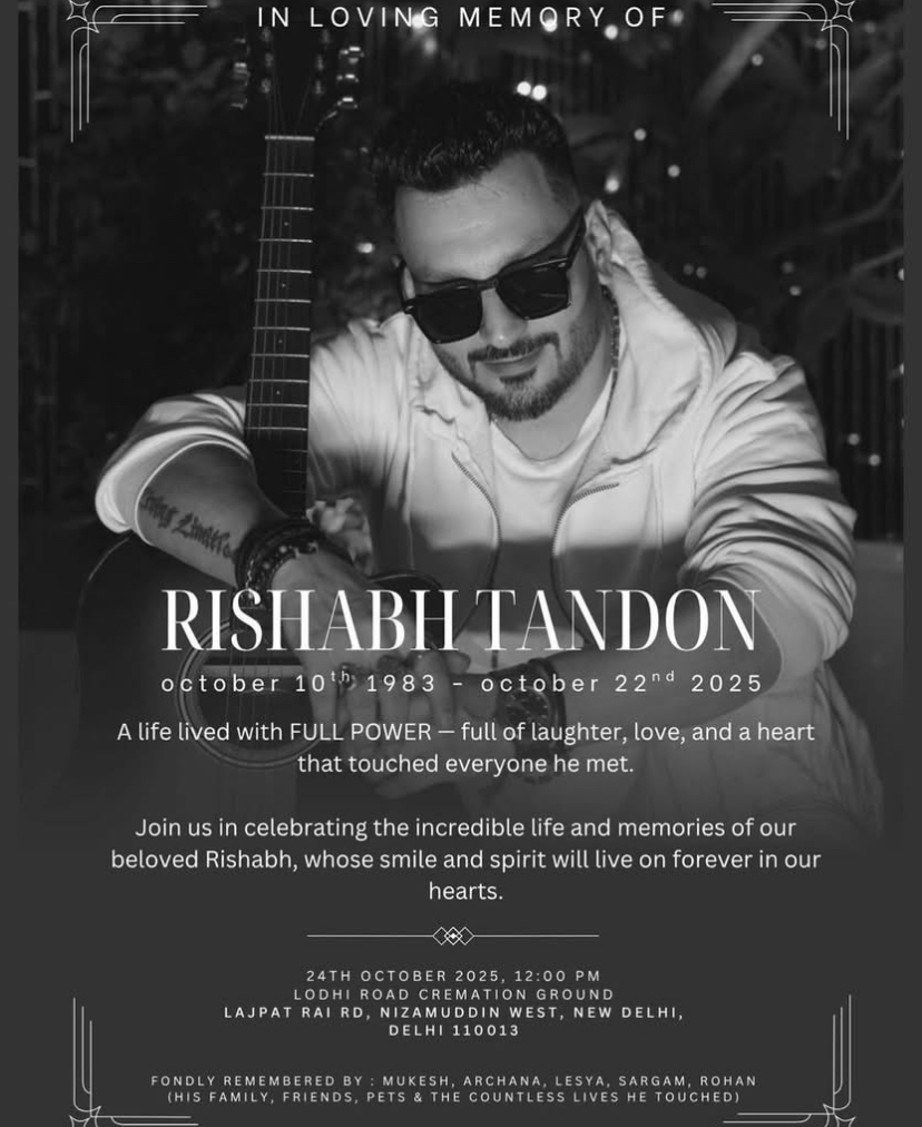 Beloved Artist Rishabh Tandon Passes Away at 35