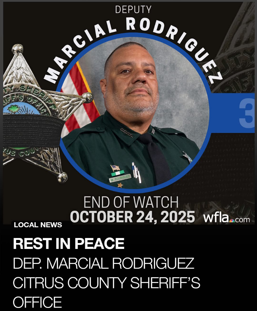 Citrus County Sheriff’s Office Mourns the Sudden Loss of Deputy Marcial Rodriguez