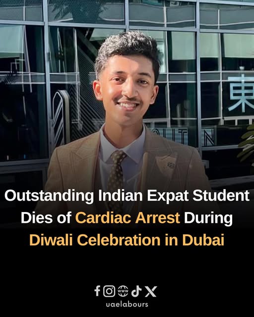 Tragedy in Dubai: 18-Year-Old Indian Student Vaishnav Krishnakumar Dies Suddenly During Diwali Celebration