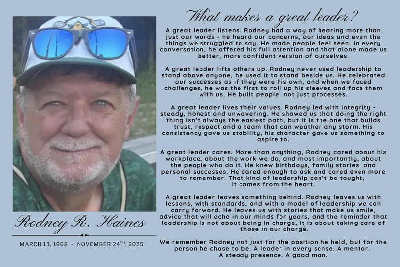 Little Egg Harbor Township Mourns the Loss of Beloved Administrator and CFO Rodney R. Haines